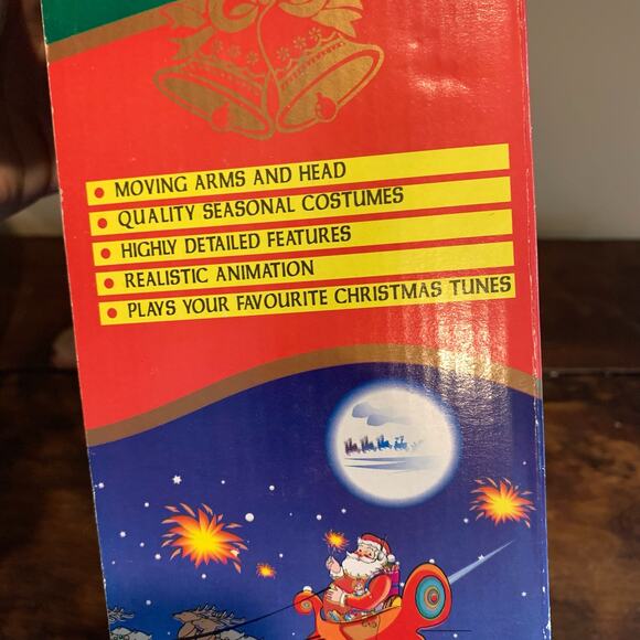 Dancing 10” Musical Santa Claus Christmas Holiday Light Up VINTAGE tested - Picture 8 of 11